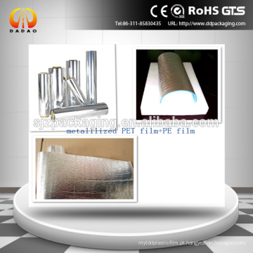 Alu pet pe film para materiais de isolamento de telhado